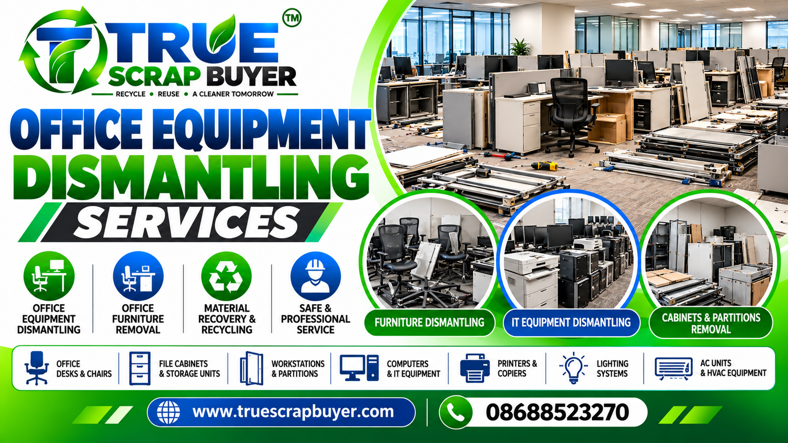 Office Equipment Dismantling in Hyderabad