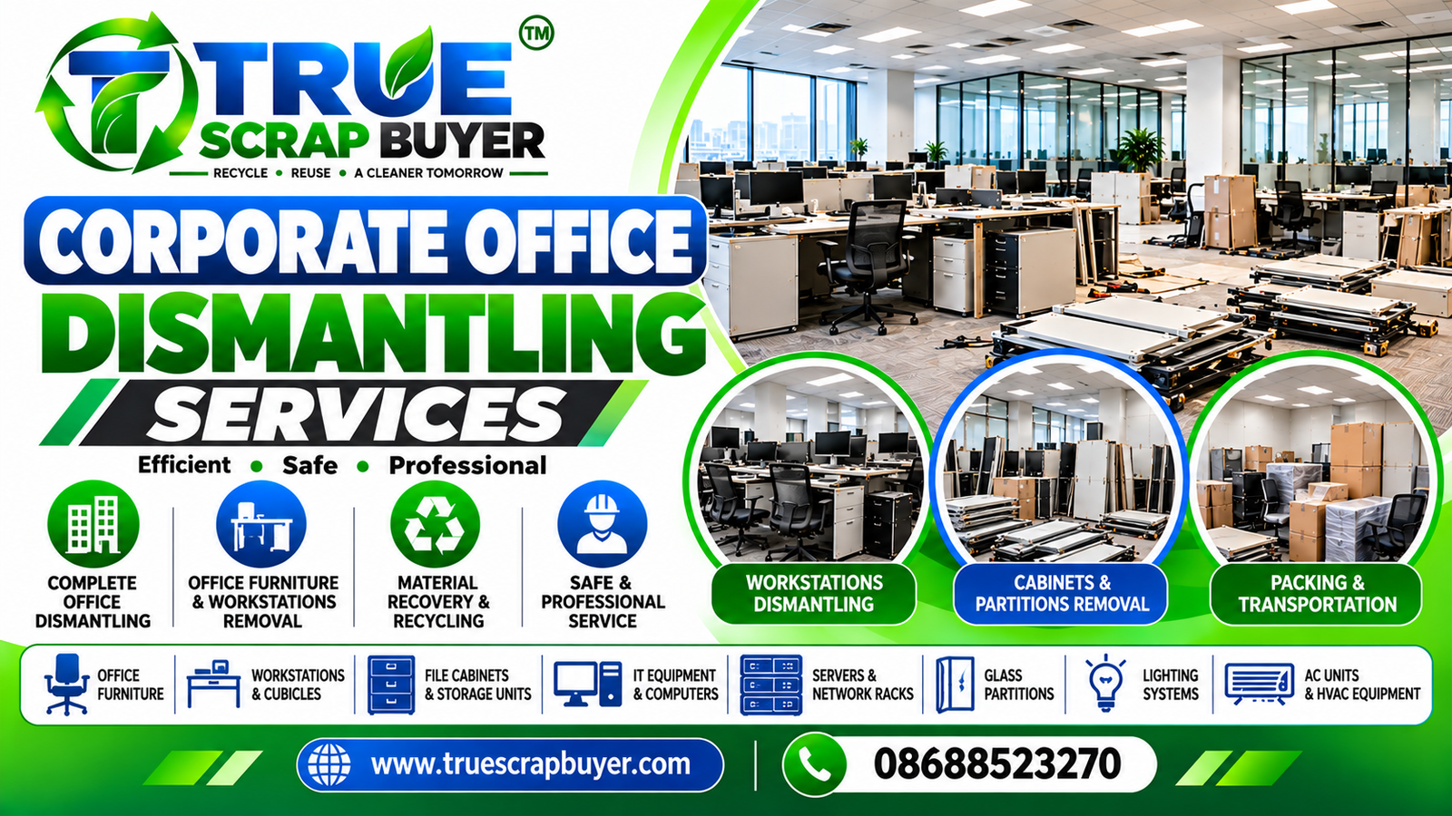 Corporate Office Dismantling in Hyderabad