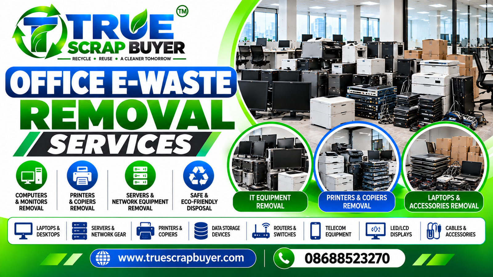 Office E-Waste Removal in Hyderabad