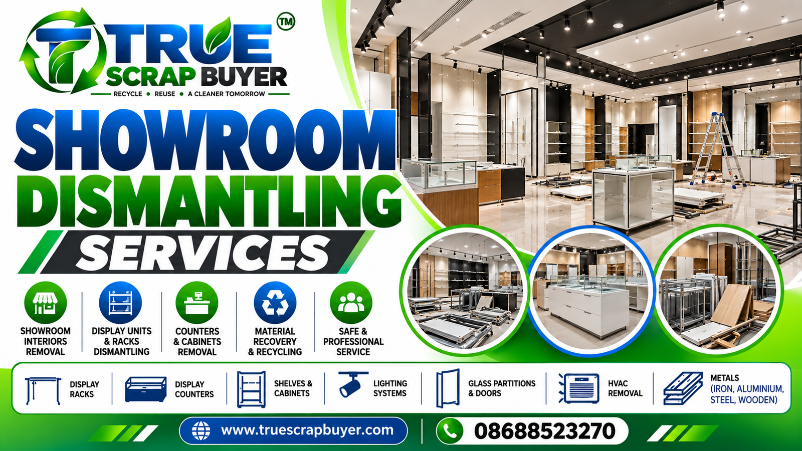 Showroom Dismantling Services in Hyderabad